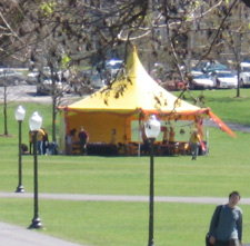 VM yellow tent